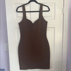 Abercombie Brown Sweetheart Mini Dress